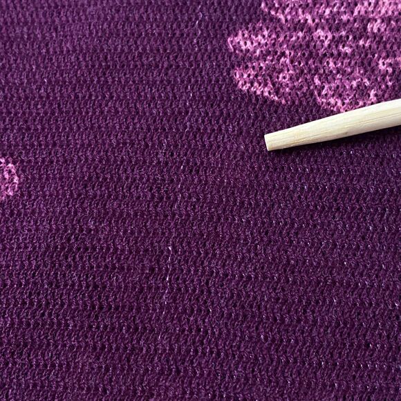 Free People Floral Layered Knit Skirt Large Multicolor Lettuce Hem Stretch Flaws - Picture 9 of 16